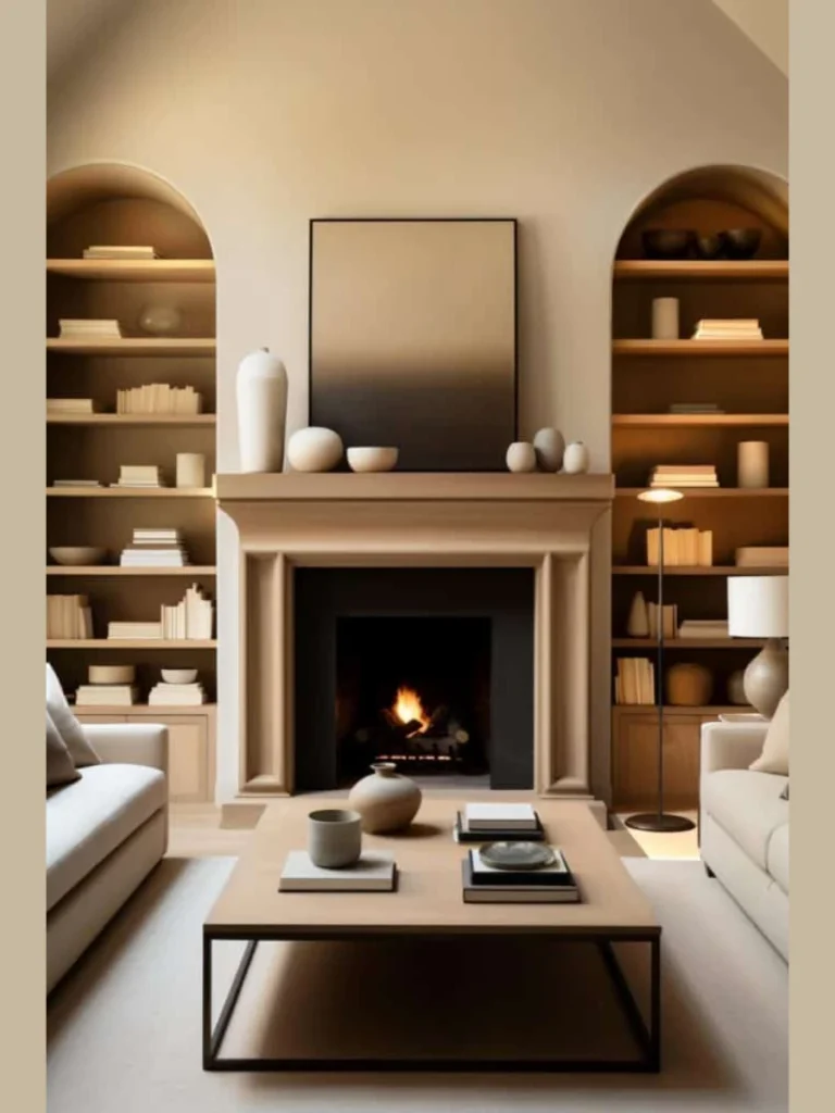 Minimalist Handleless Push To Open Shelving