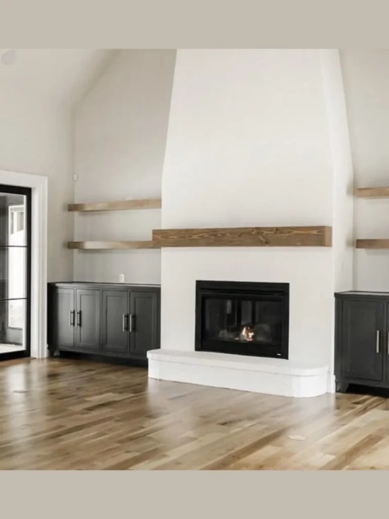 Minimalist Plaster Living Room Surrounds