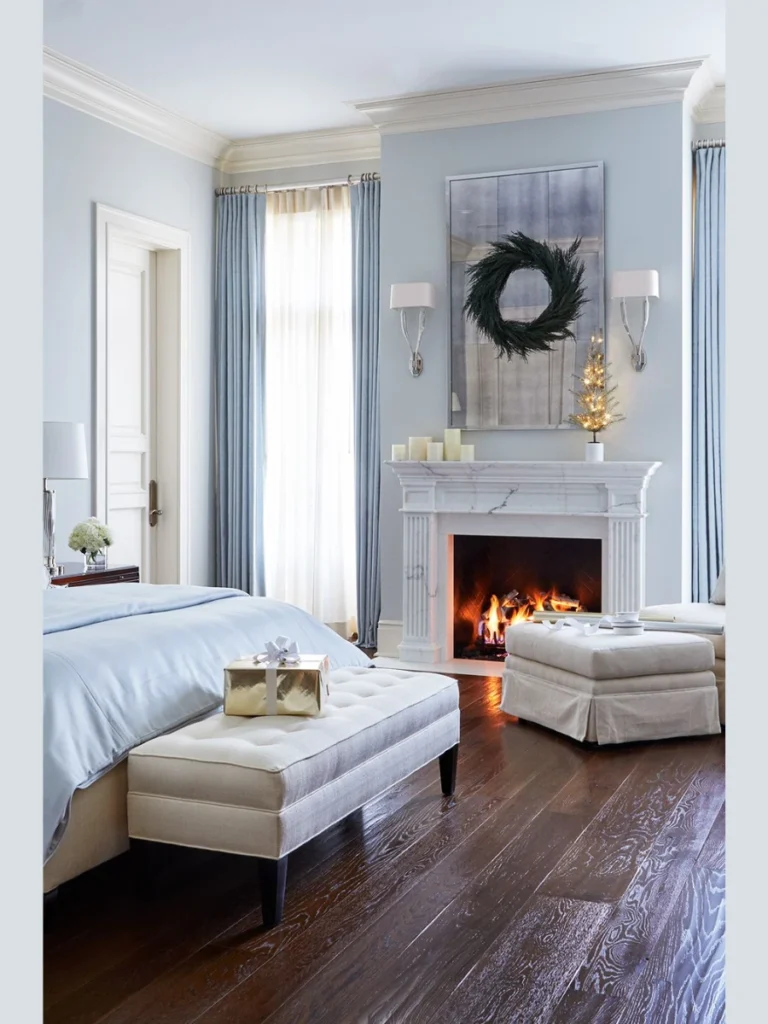 Minimalist Plaster Surrounds with Floating Hearths