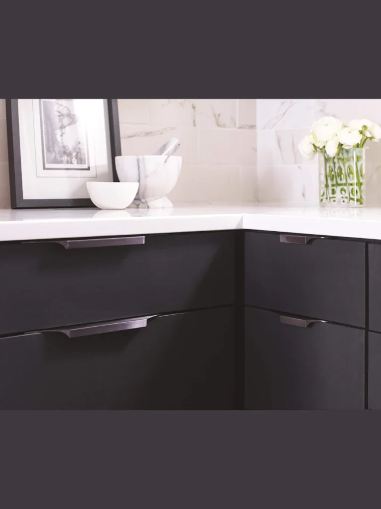 Minimalist Polished Chrome Edge Pull Tabs