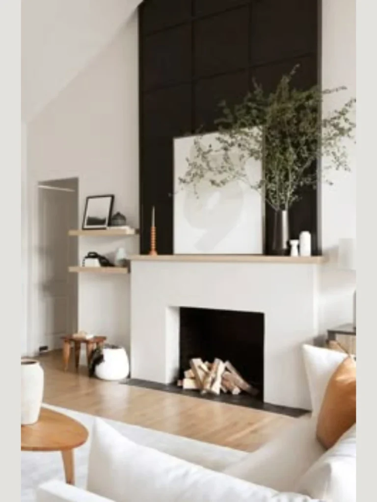 Minimalist Recessed Wall Niche Fireplace