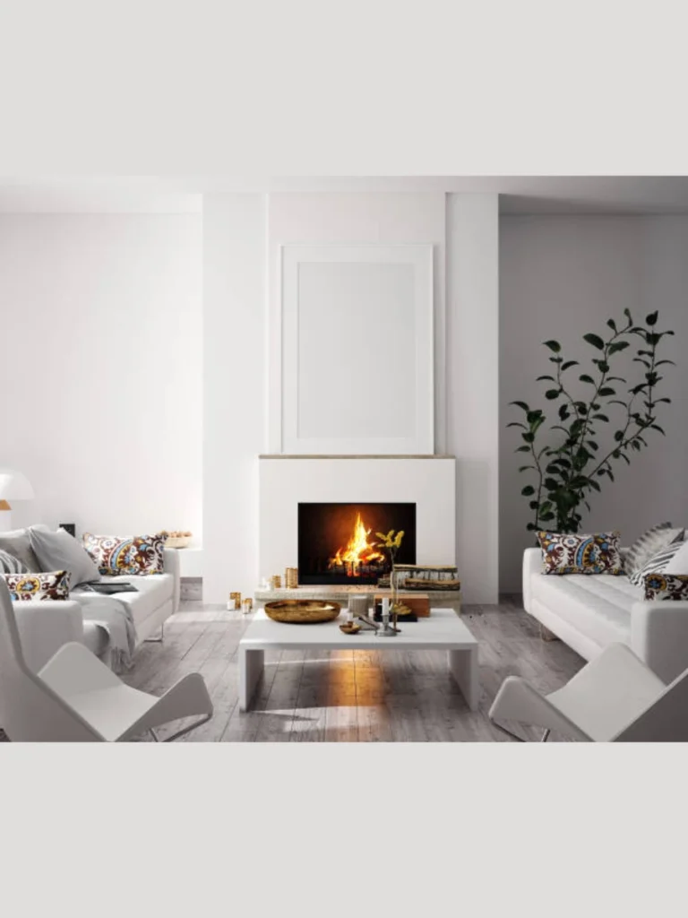 Minimalist Scandinavian White Plaster