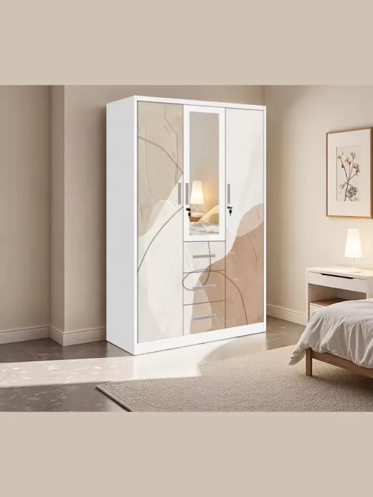 Mirror Door Armoires For Visual Depth
