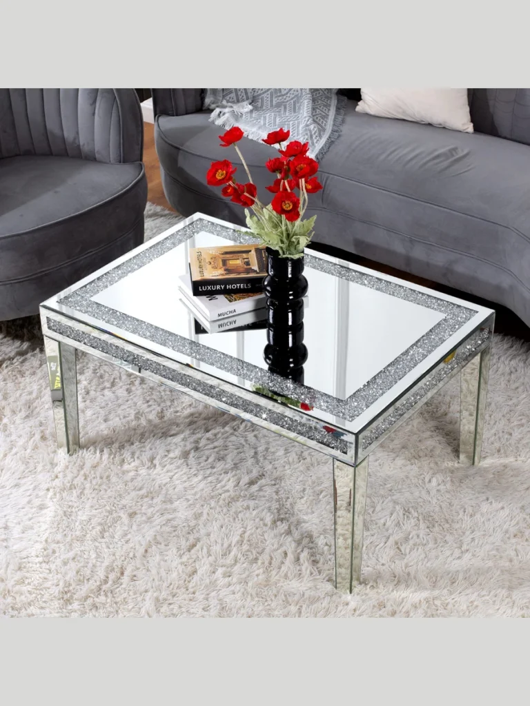 Mirrored Furniture coffee Tables For Extra Brightness