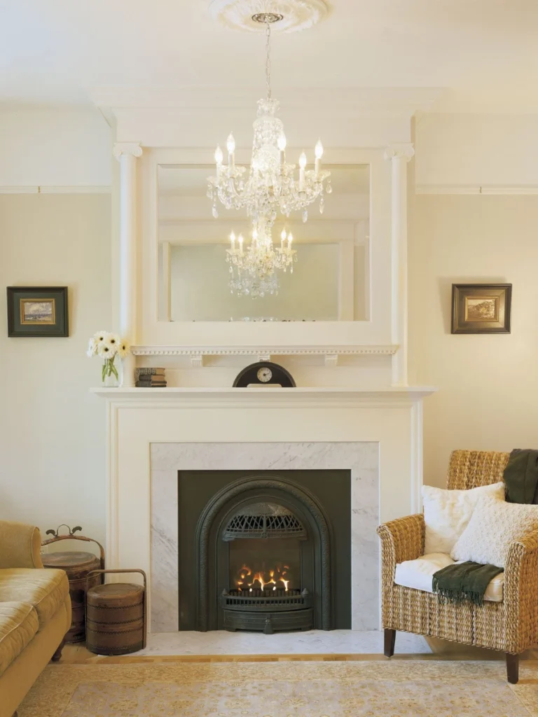 Mirrored Overmantel Installation