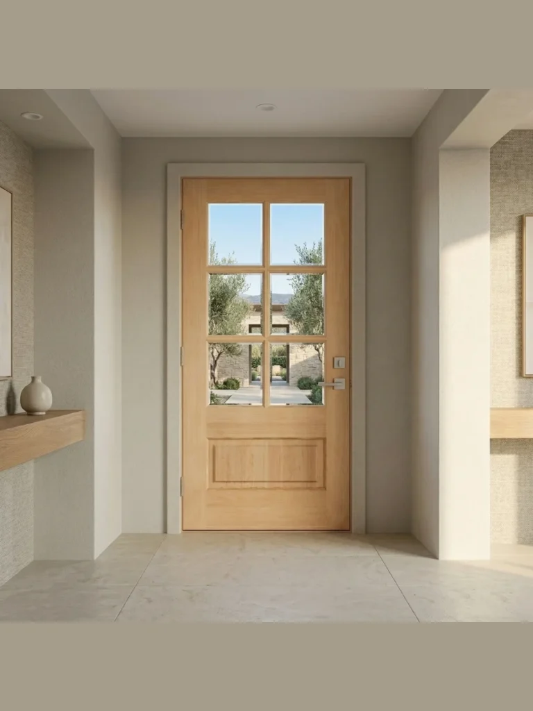 Modern Farmhouse Doors With Large Glass Panes