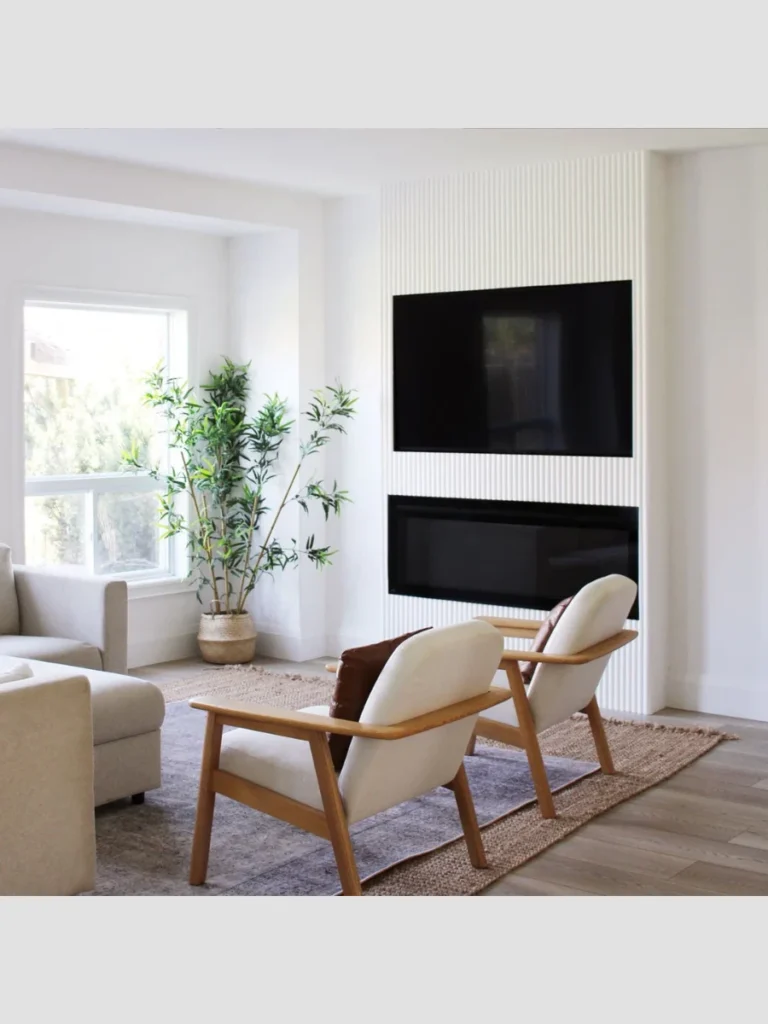 Modern Fluted or Ribbed Wood Panels