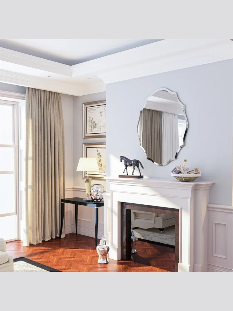 Modern Frameless Beveled Edge Mirror