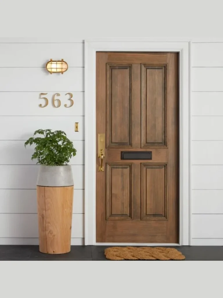 Modern House Numbers with Sharp Contrast