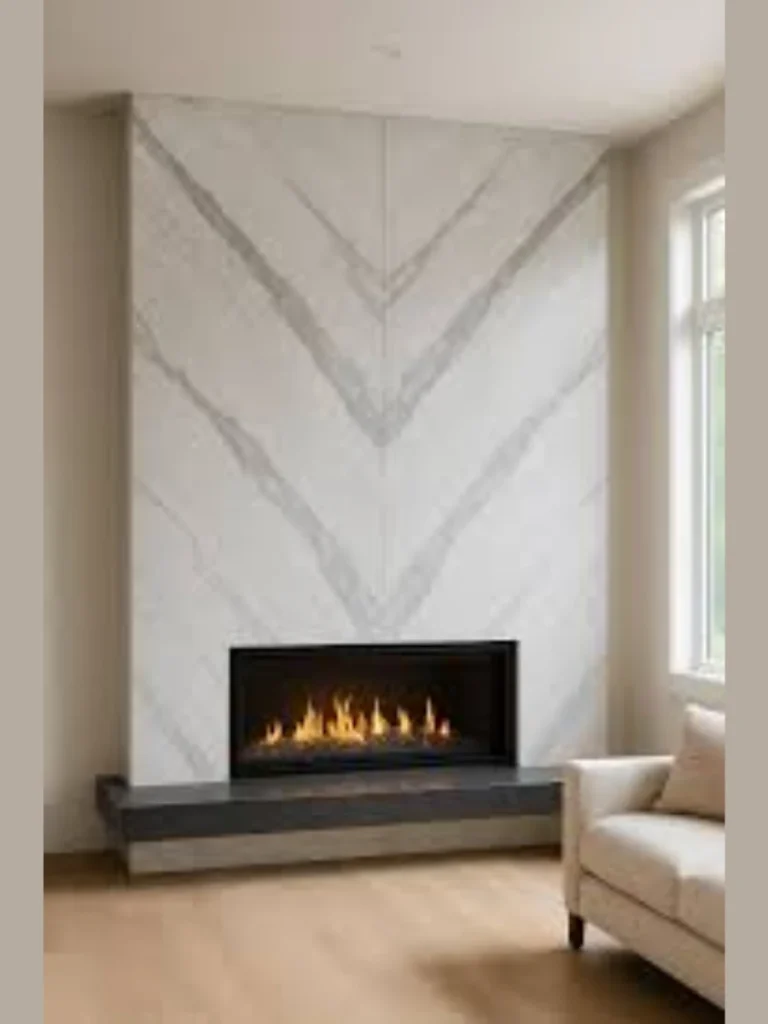 Modern Large Format Porcelain Slab Surrounds