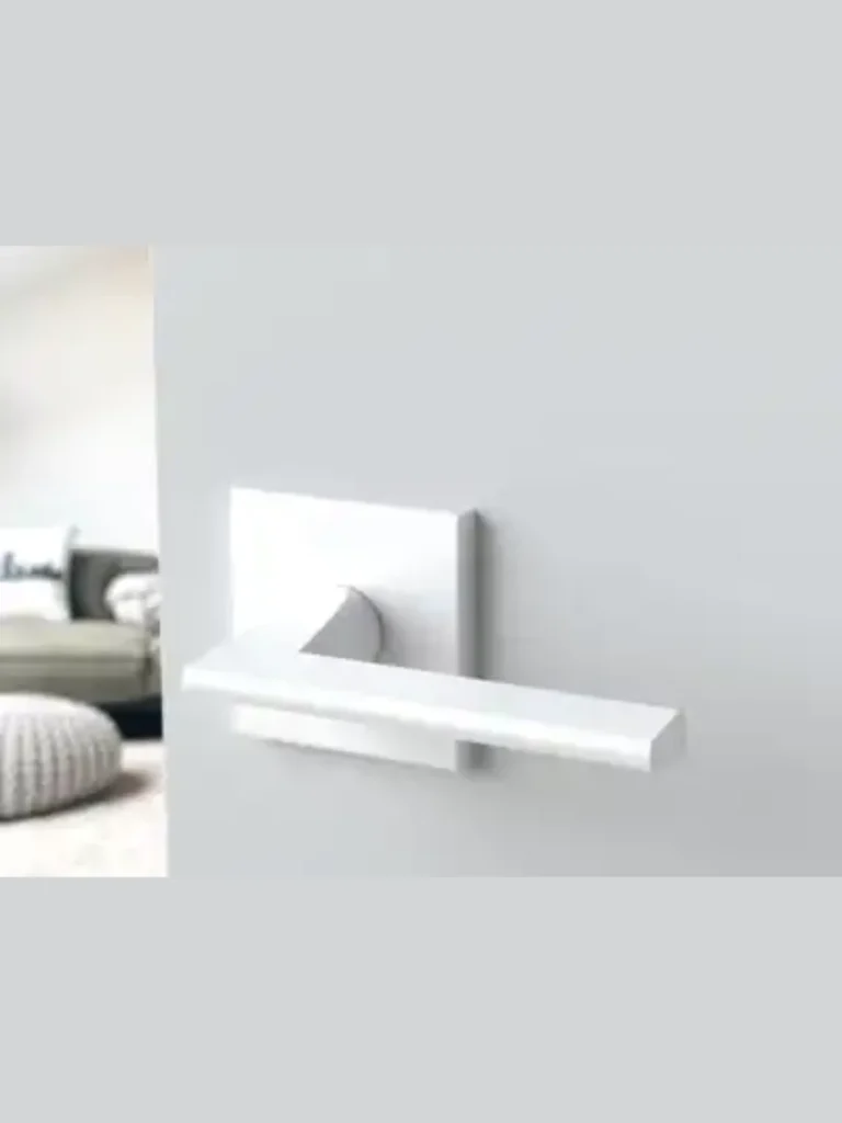 Modern Matte White Slimline Lever Handles
