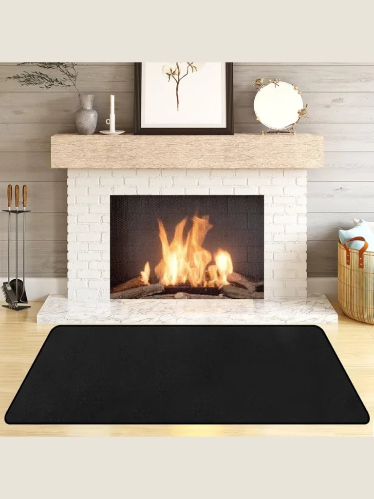 Modern Minimalist Fiberglass Hearth Mat