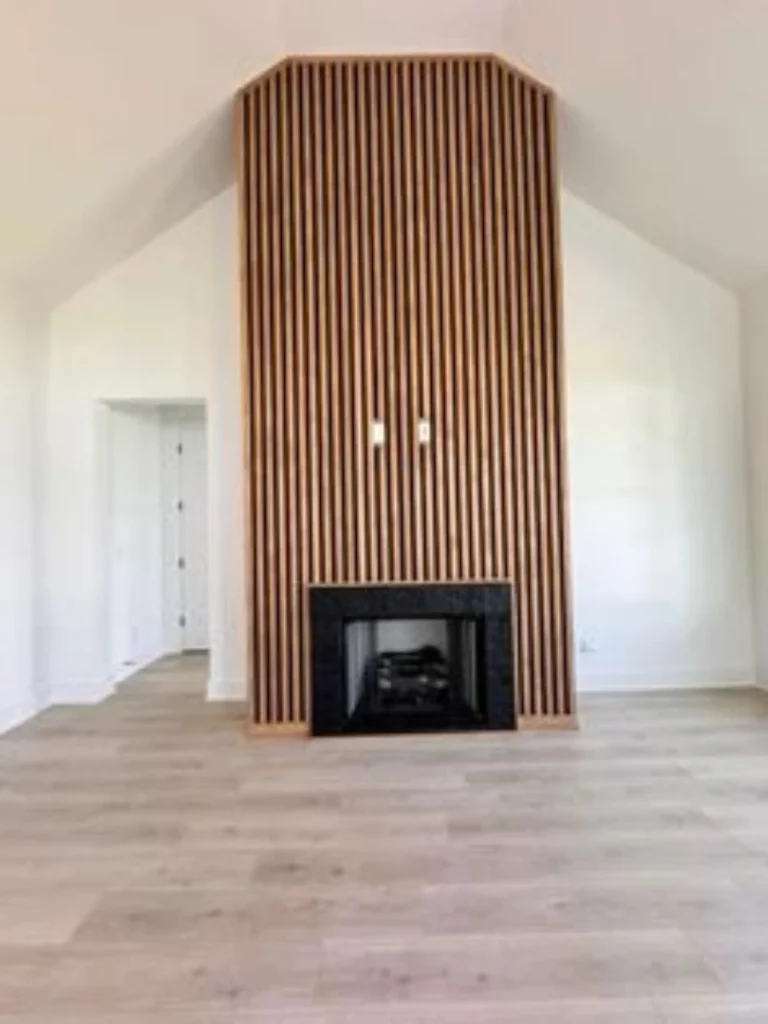 Modern Vertical Wood Slat Wall Wraps