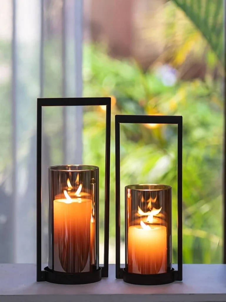 Moody Smoked Glass Bedside Coziness