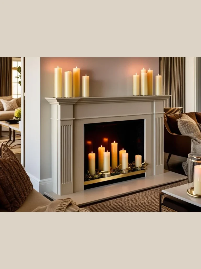 Natural Stone Pillar Candle Clusters