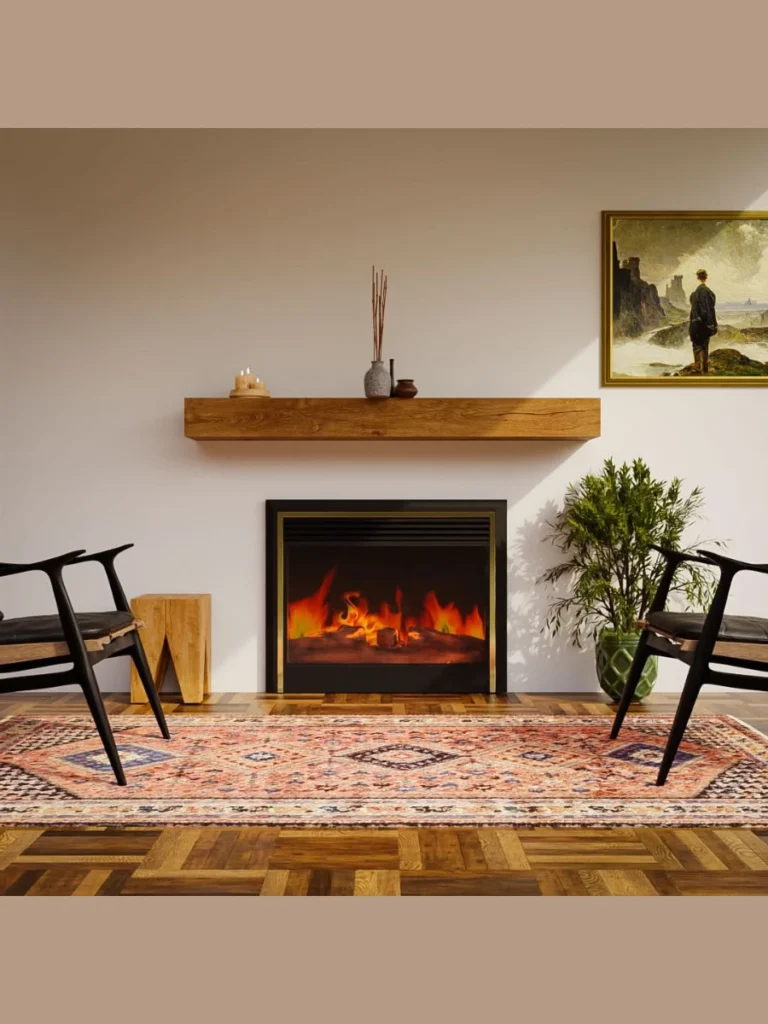 Natural Wood Floating Mantels