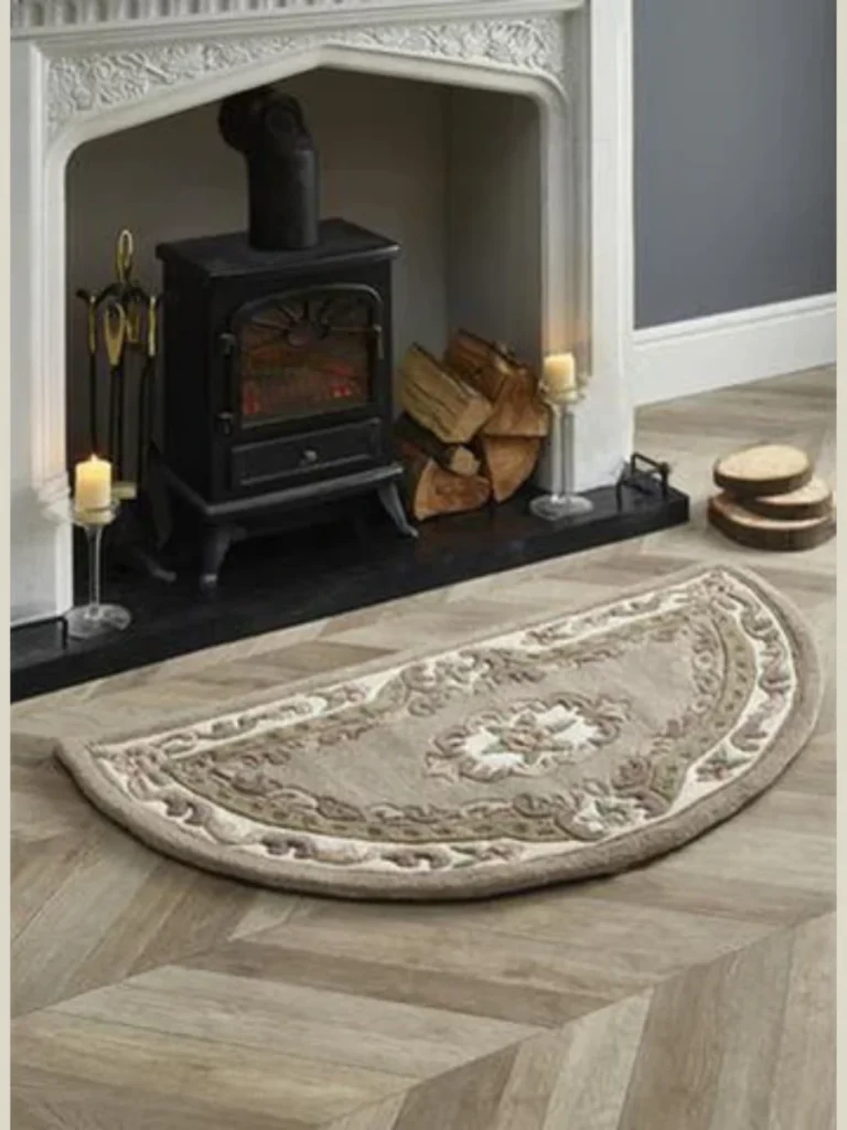 Natural Wool Half Moon Rugs