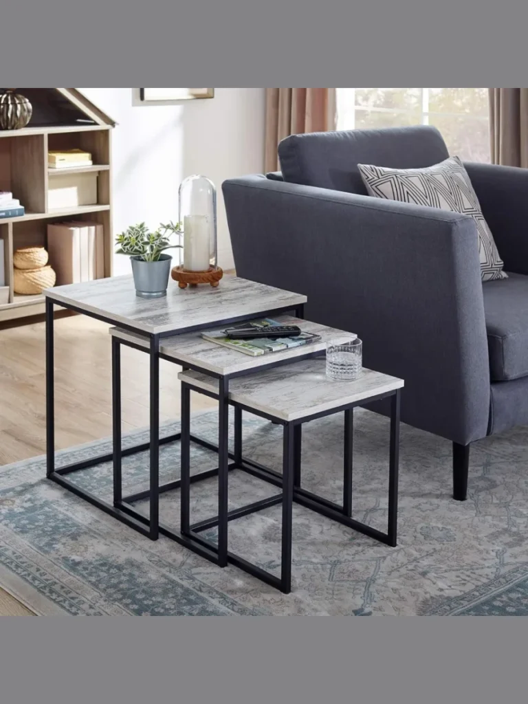 Nesting Side Tables For Space Saving