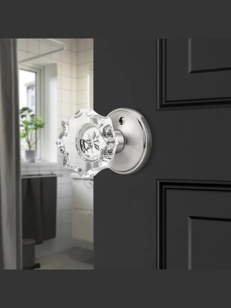 Octagonal Clear Cut Glass Crystal Knobs