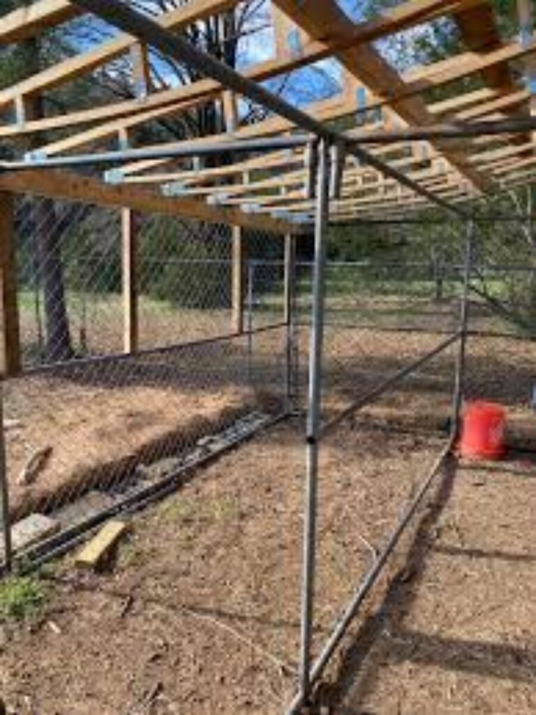 Old Chain Link Fence Reinforcements