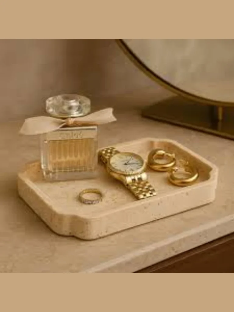 Organizing Vanities with Natural Stone Trays