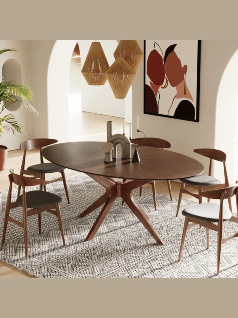 Oval Mid Century Tables for Organic Shapes
