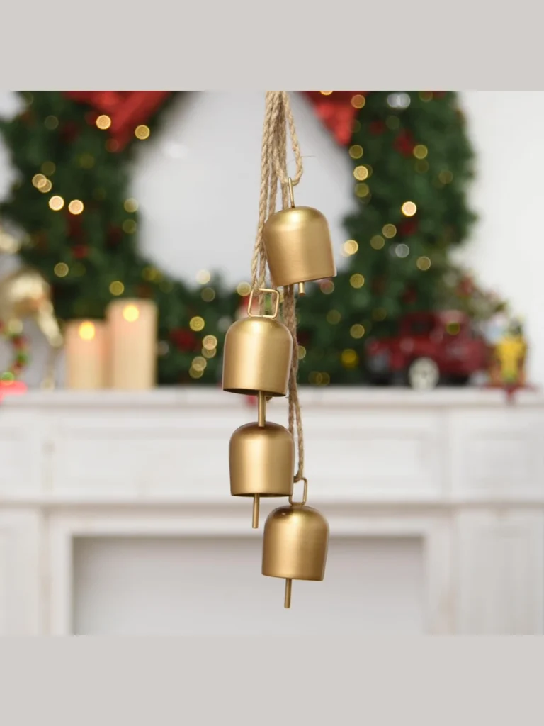 Oversized Gold Bells and Brass Accents for Classic Shine