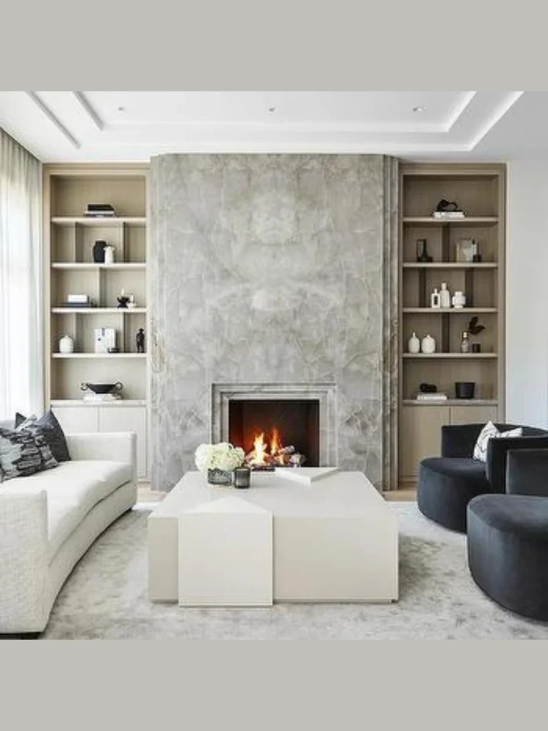 Oversized Honed Marble Slab Frames