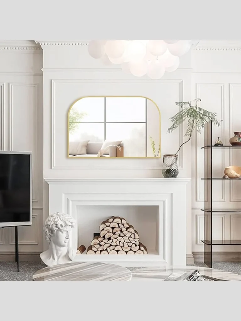Oversized Leaning Mirrors for Added Light and Depth