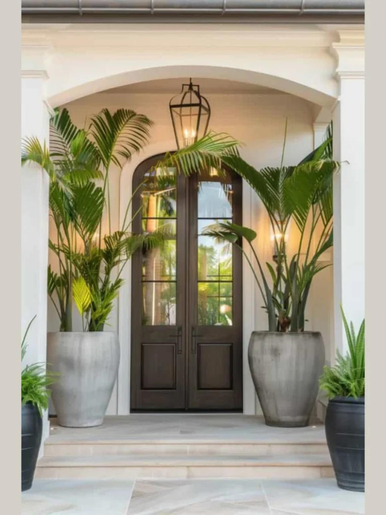 Oversized Planters for a Grand Entrance