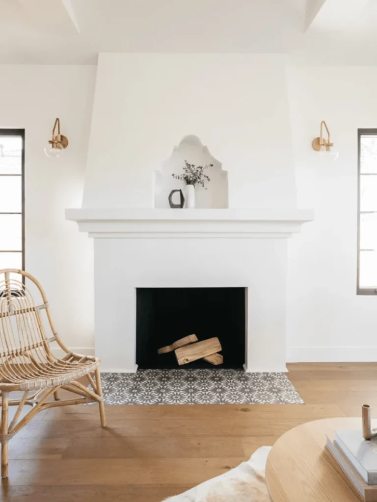 Patterned Hearth Floor Tiles