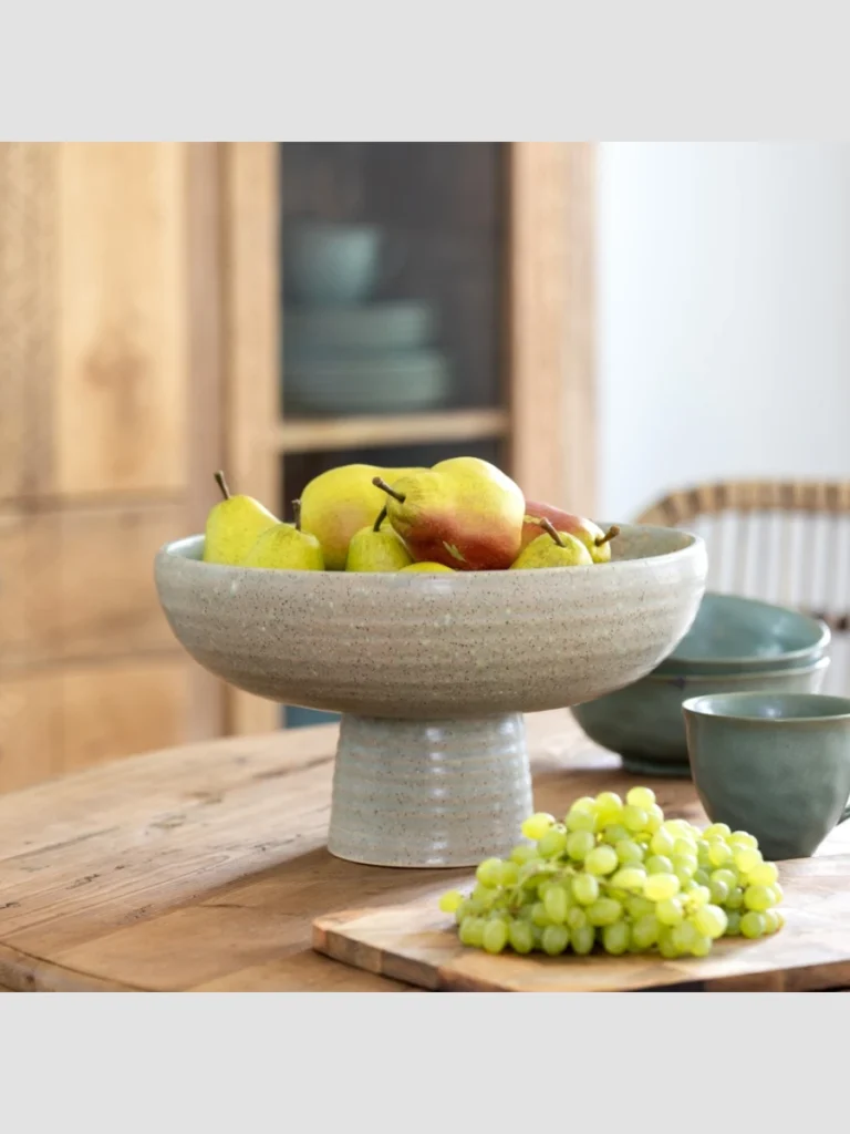 Pedestal Terracotta Bowls for Fresh Apples