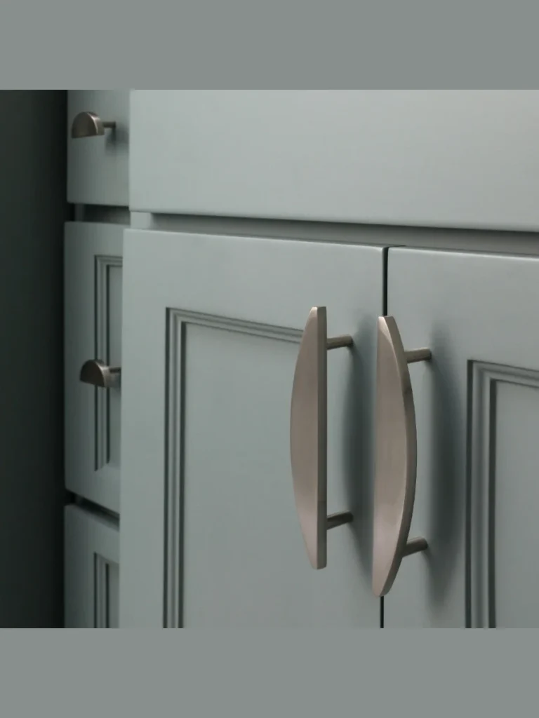 Polished Nickel Half-Moon Pulls