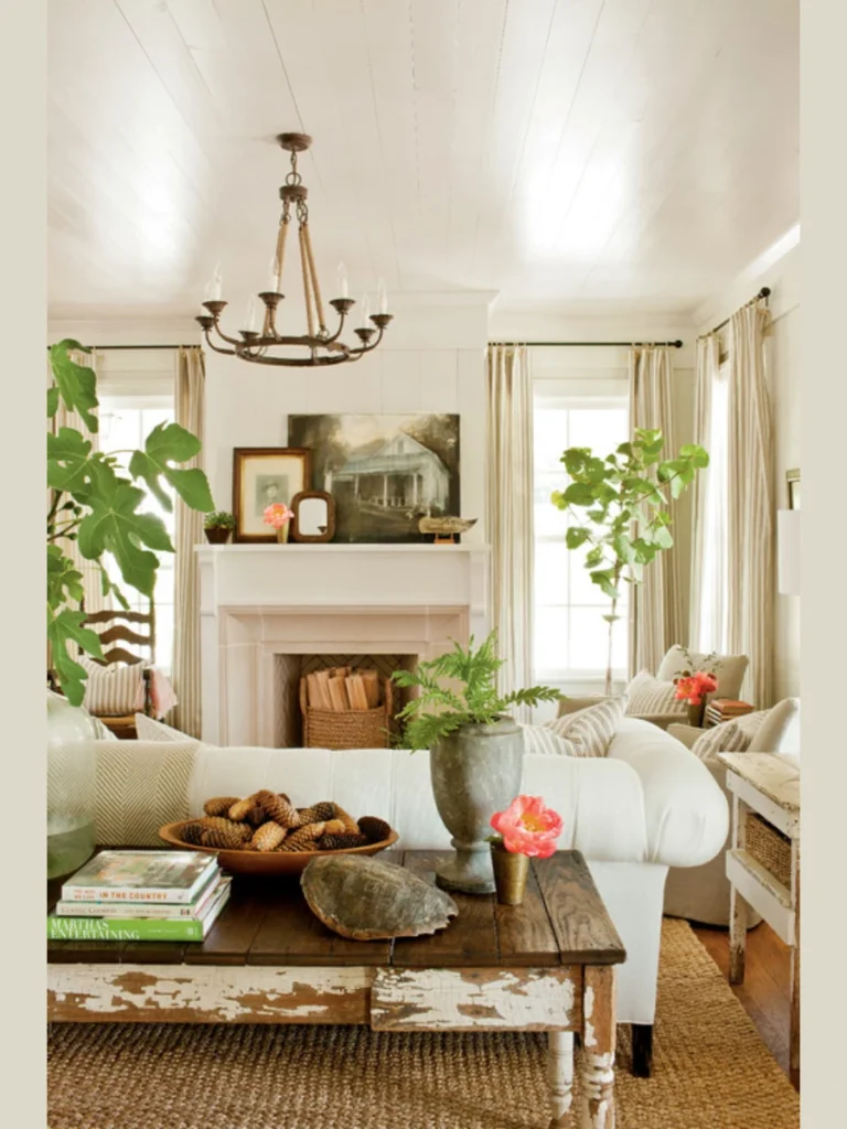 Potted Trees and Fresh Greenery
