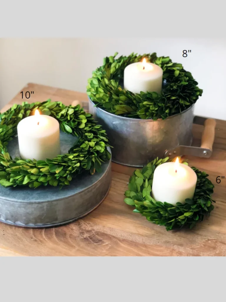 Preserved Silver Eucalyptus Wreath Rings