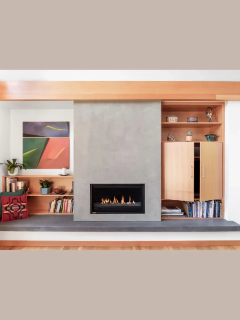 Professional Raised Hearth With Floating Bench