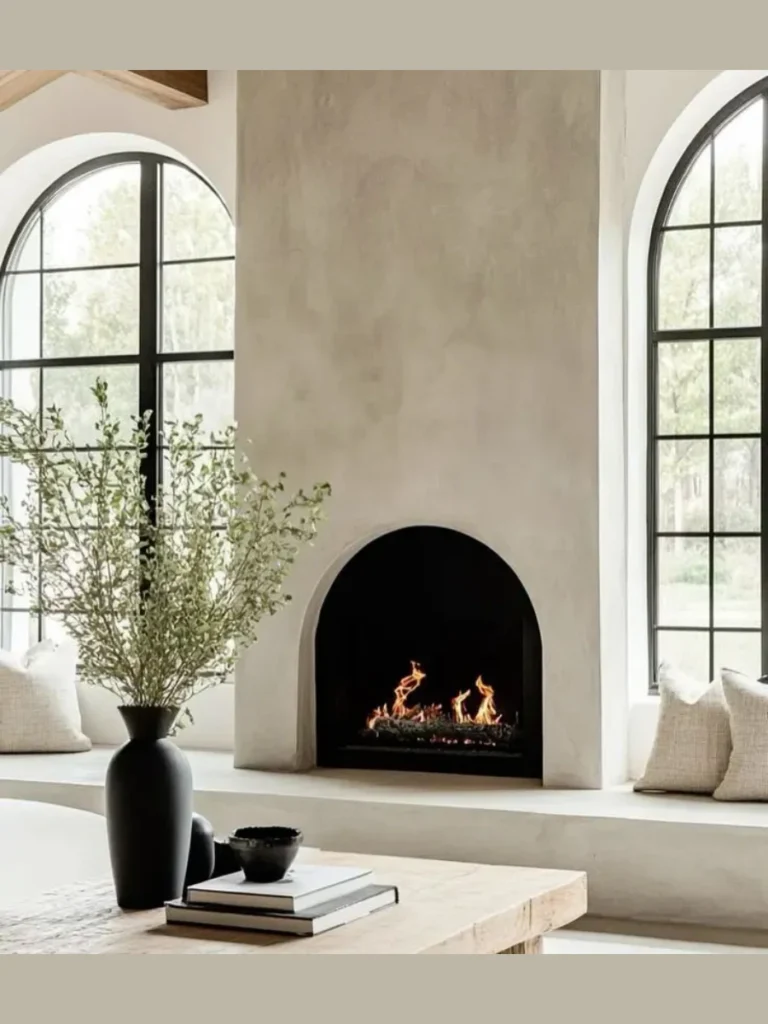Recessed Arched Plaster Feature Niches
