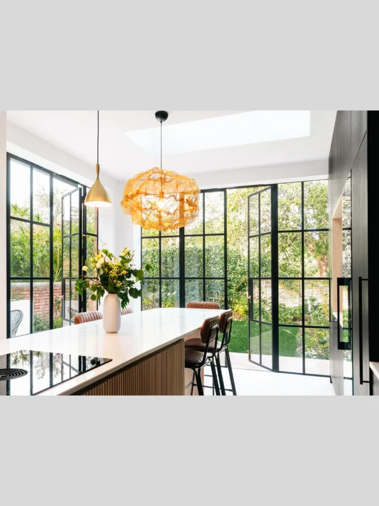 Reclaimed Frosted Glass Partitions