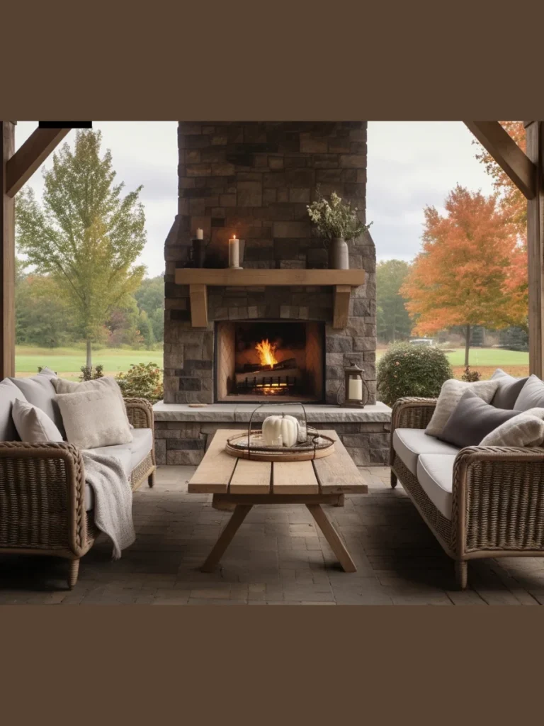 Reclaimed Wood Beam And Stone Lintel Mix