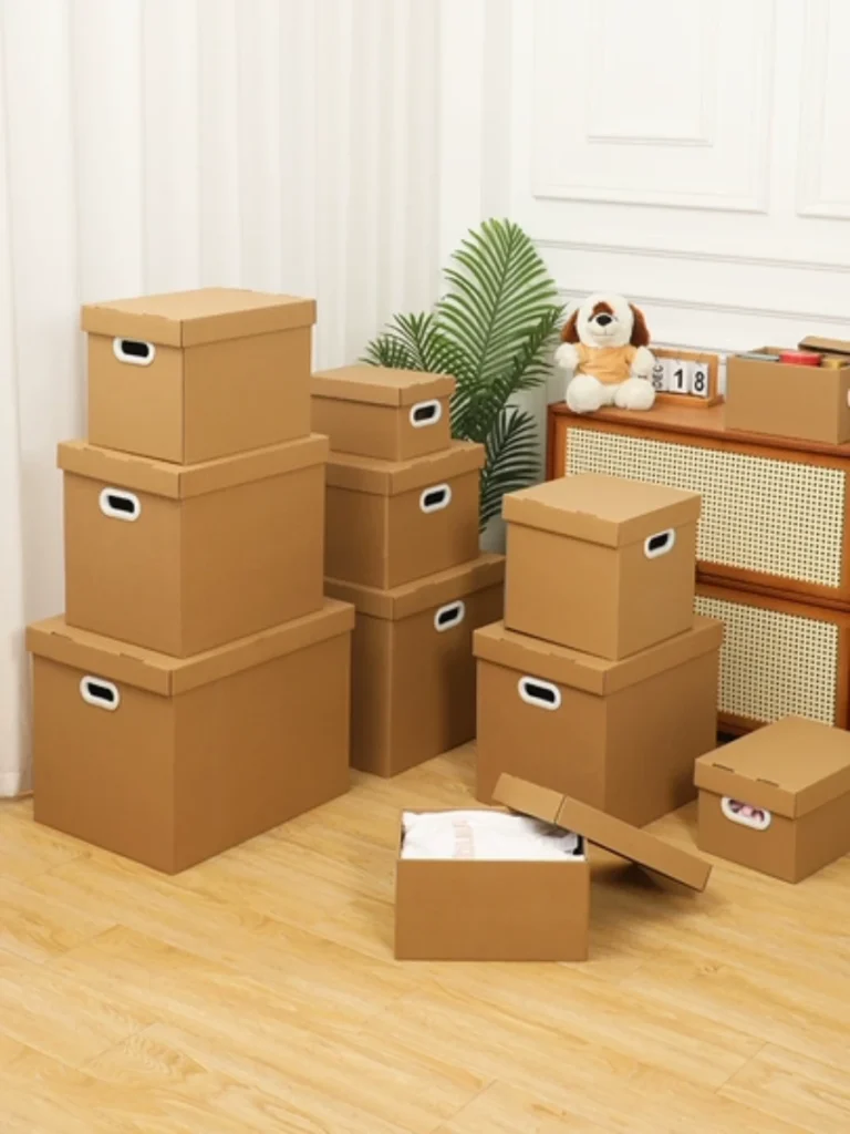 Recycled Cardboard Kraft Paper Storage Boxes