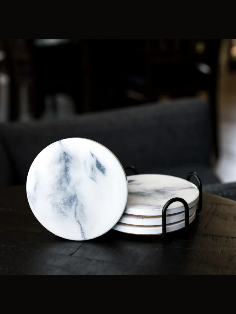 Refiring Surfaces with Ribbed Ceramic Coasters