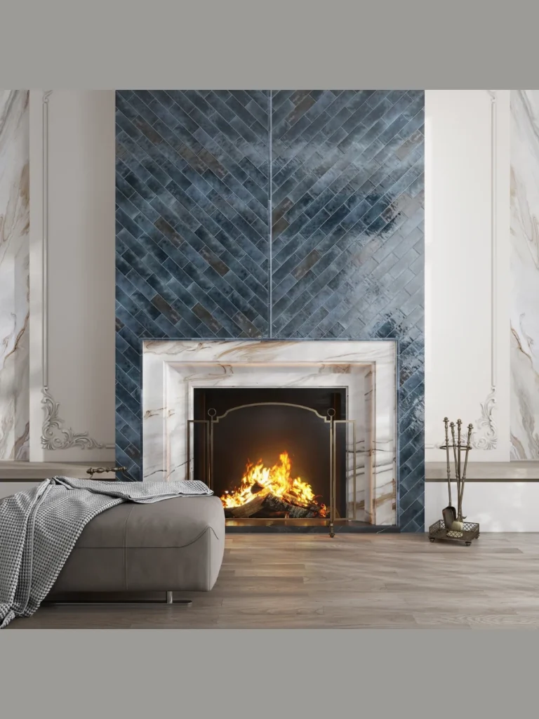 Reflective Glass Subway Tiles