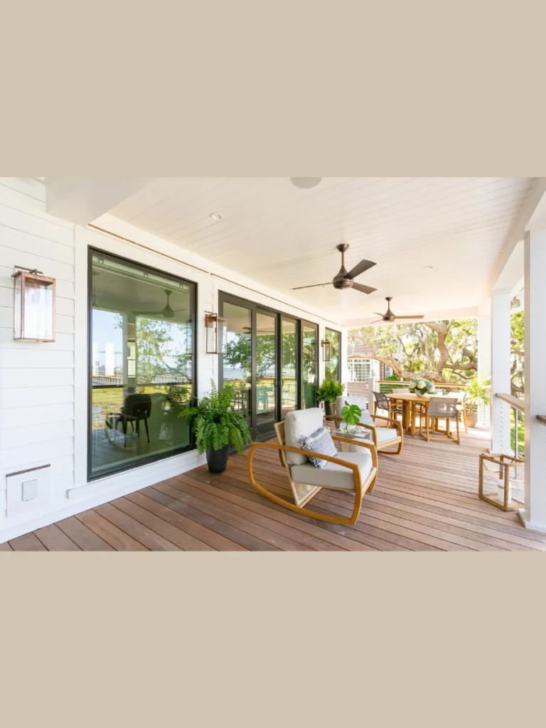 Retractable Blade Hidden Porch Fans