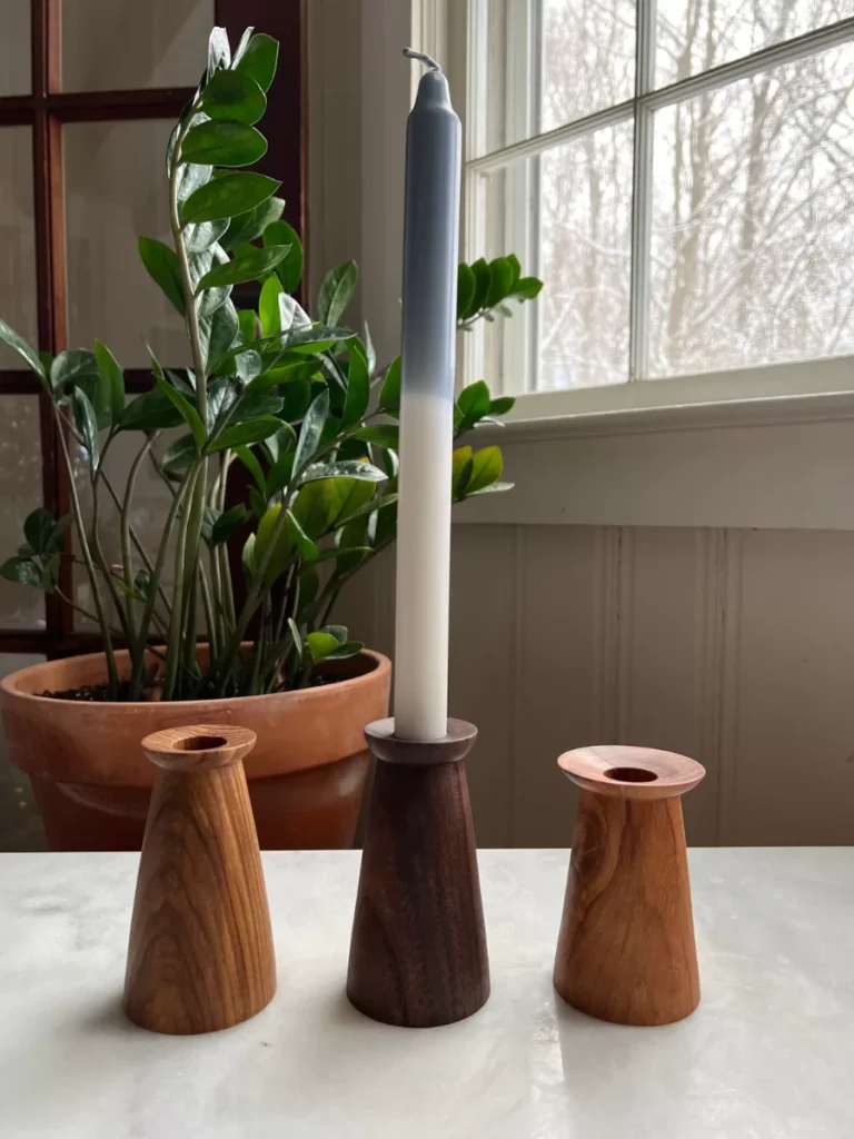 Rough Hewn Hickory Candle Blocks