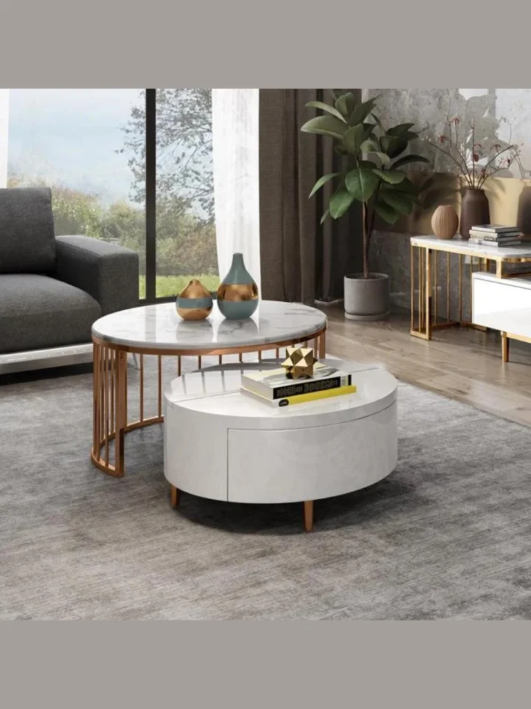Round Nesting Coffee Table Sets