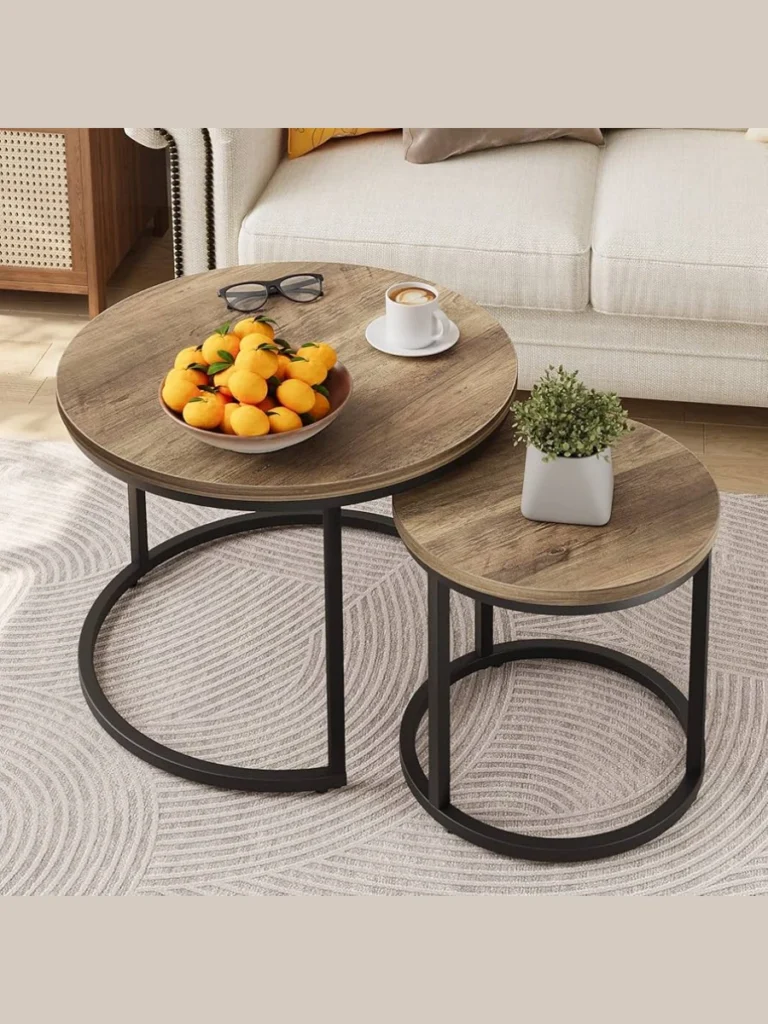 Round Nesting Coffee Tables For Safety