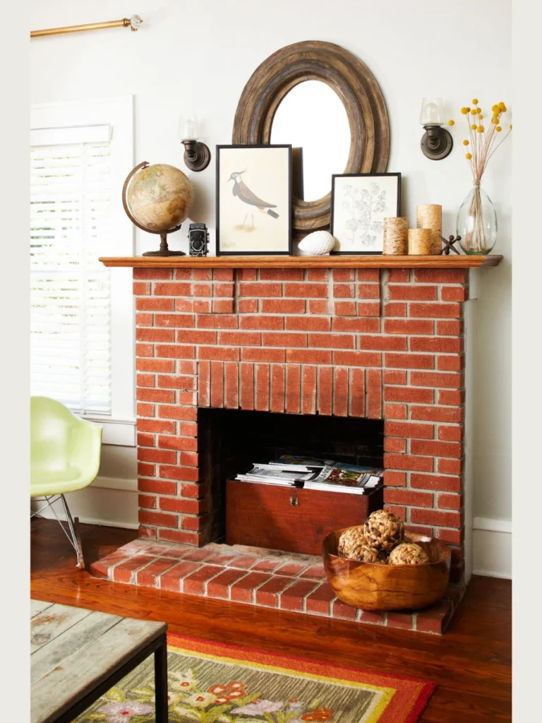 Rustic Reclaimed Brick Column