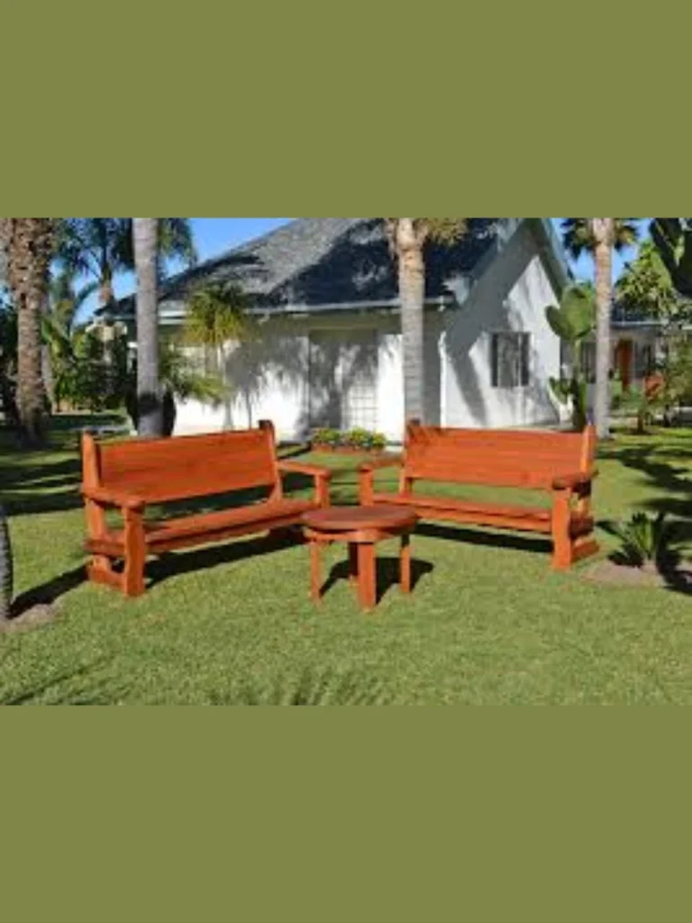Rustic Wooden Benches