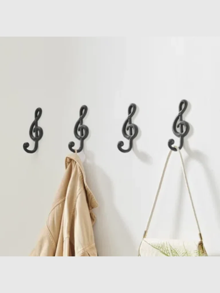 Sculptural Cast Bronze Decorative Wall Hooks