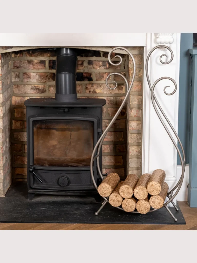 Sculptural Cast Iron Log Holders
